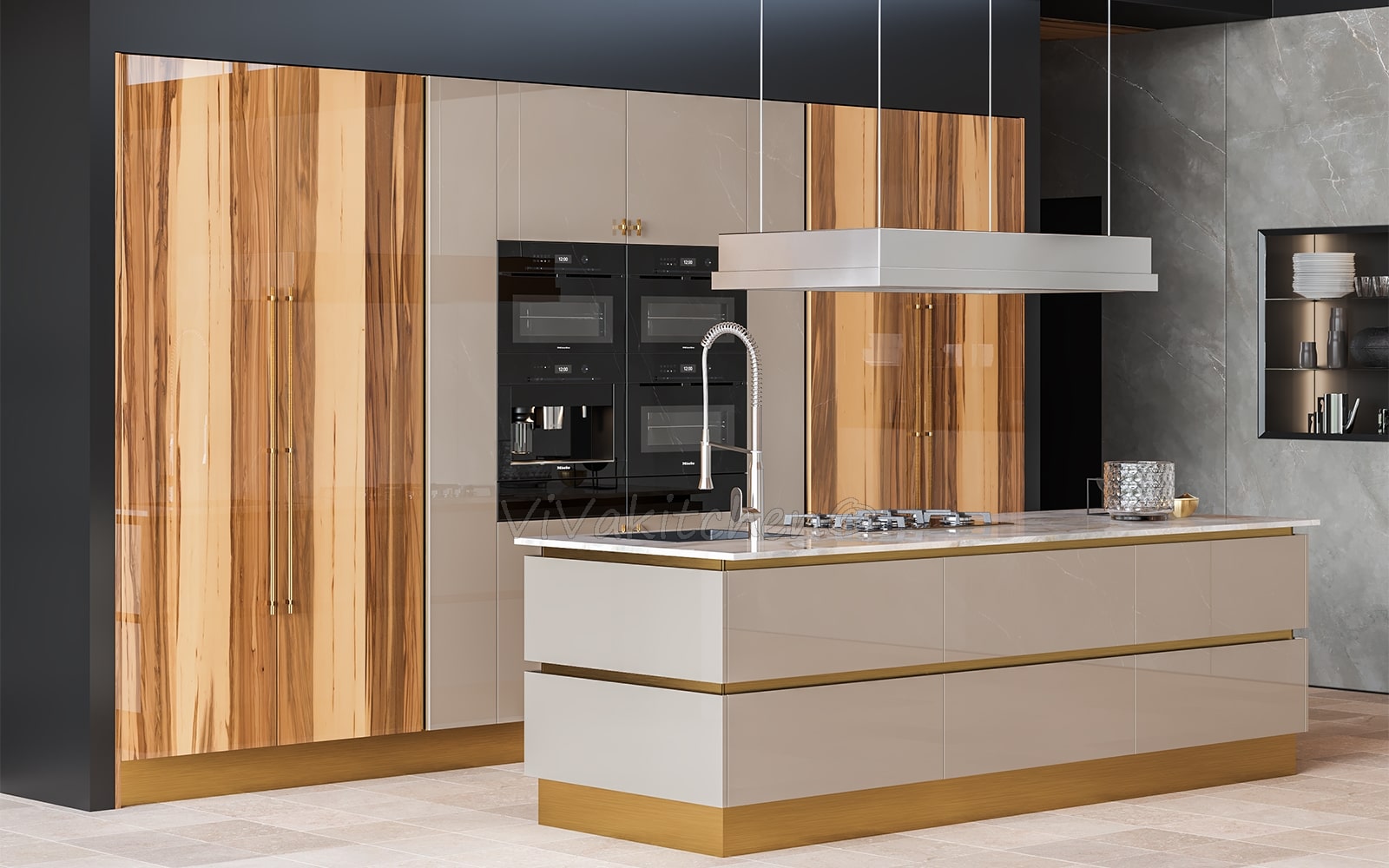 vivakitchen кухня GRANDE GOLD